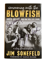 Load image into Gallery viewer, Signed &amp; Personalized Book - Jim Sonefeld - Swimming with the Blowfish: Hootie, Healing, and One Hell of a Ride
